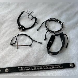 Goth Steampunk Bracelets Lot of 5